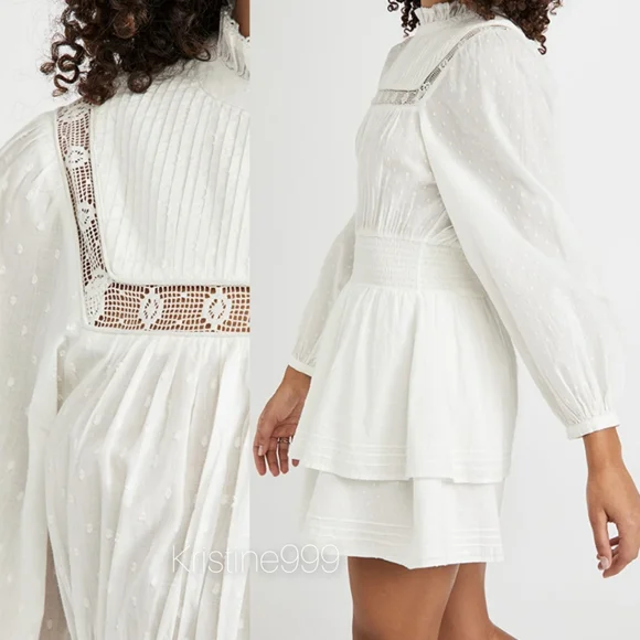 Cleobella Berit Mini Dress in Ivory White NEW - Picture 6 of 9